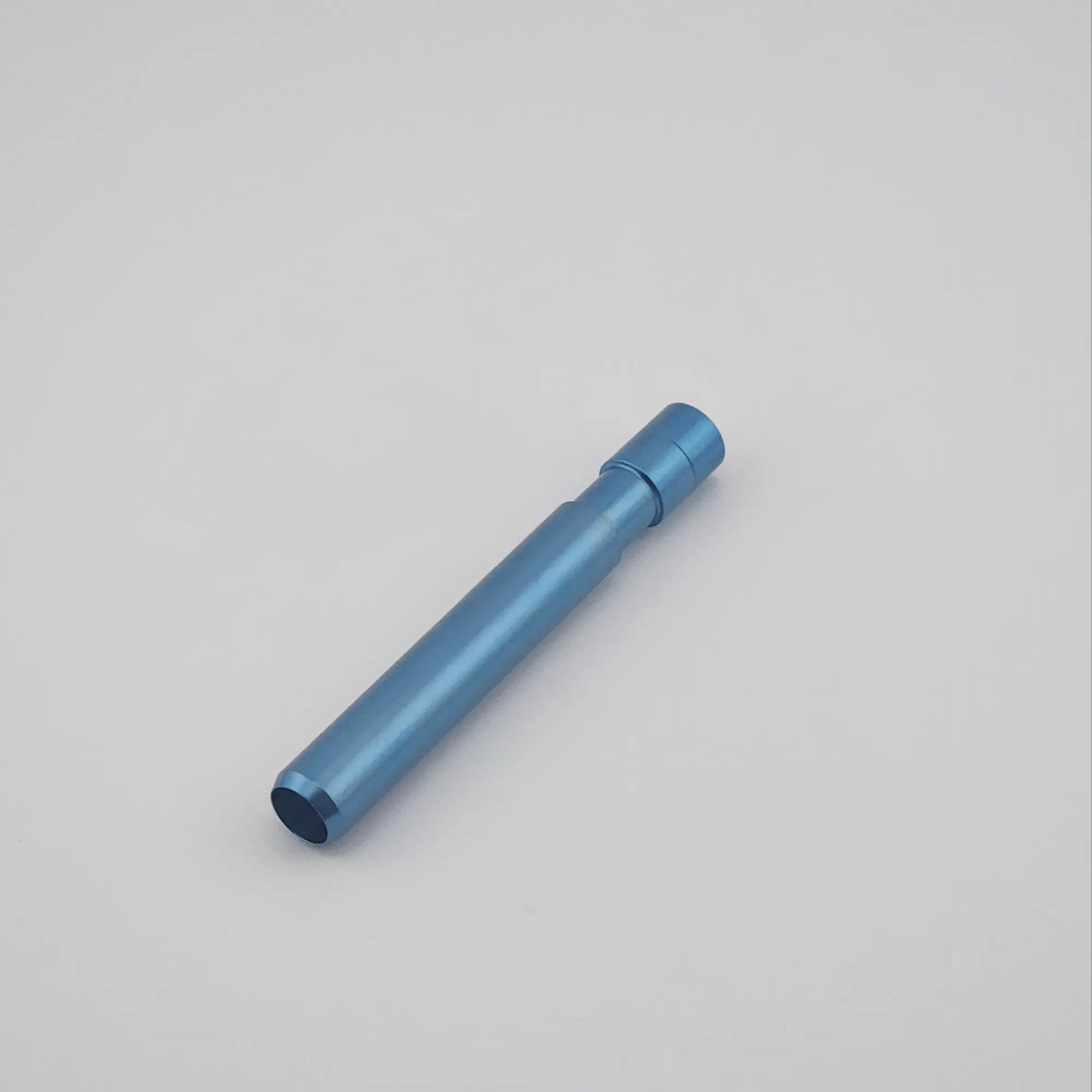 Spark Pipe — blue anodized titanium one hitter
